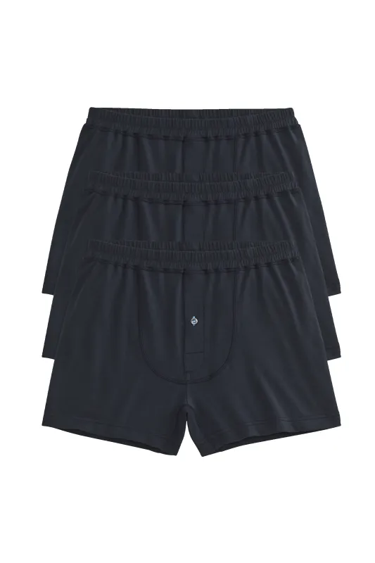 3-Pack 18-Hour Jersey Knit Boxers Blue Night sold by Mack Weldon