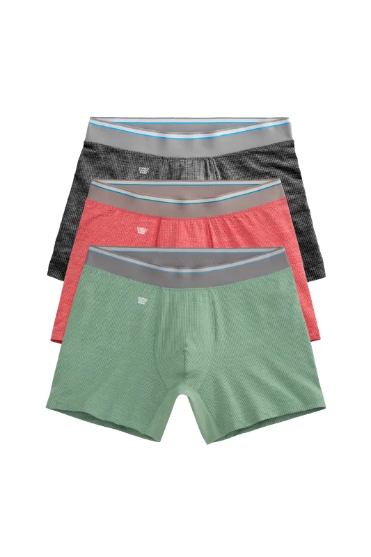3-Pack AIRKNITˣ Boxer Briefs Holiday Heathers sold by Mack Weldon