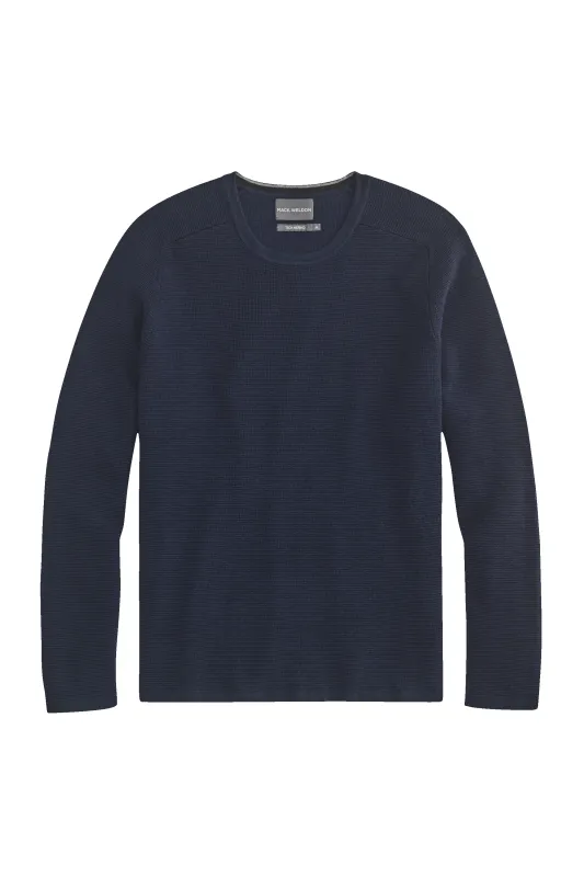 Tech Merino Waffle Crew Neck Sweater made by Mack Weldon