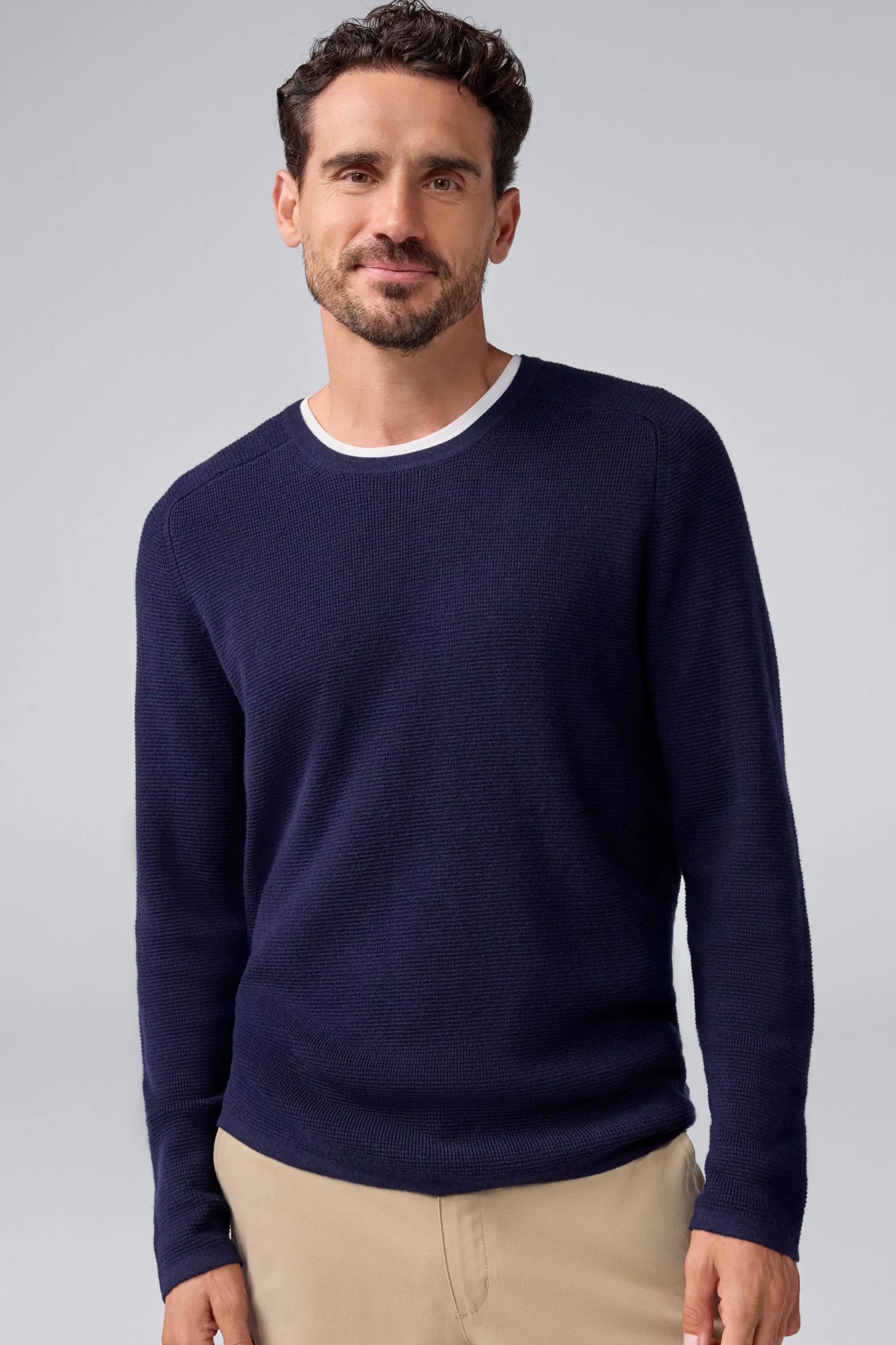Tech Merino Waffle Crew Neck Sweater sold by Mack Weldon product image thumbnail 3