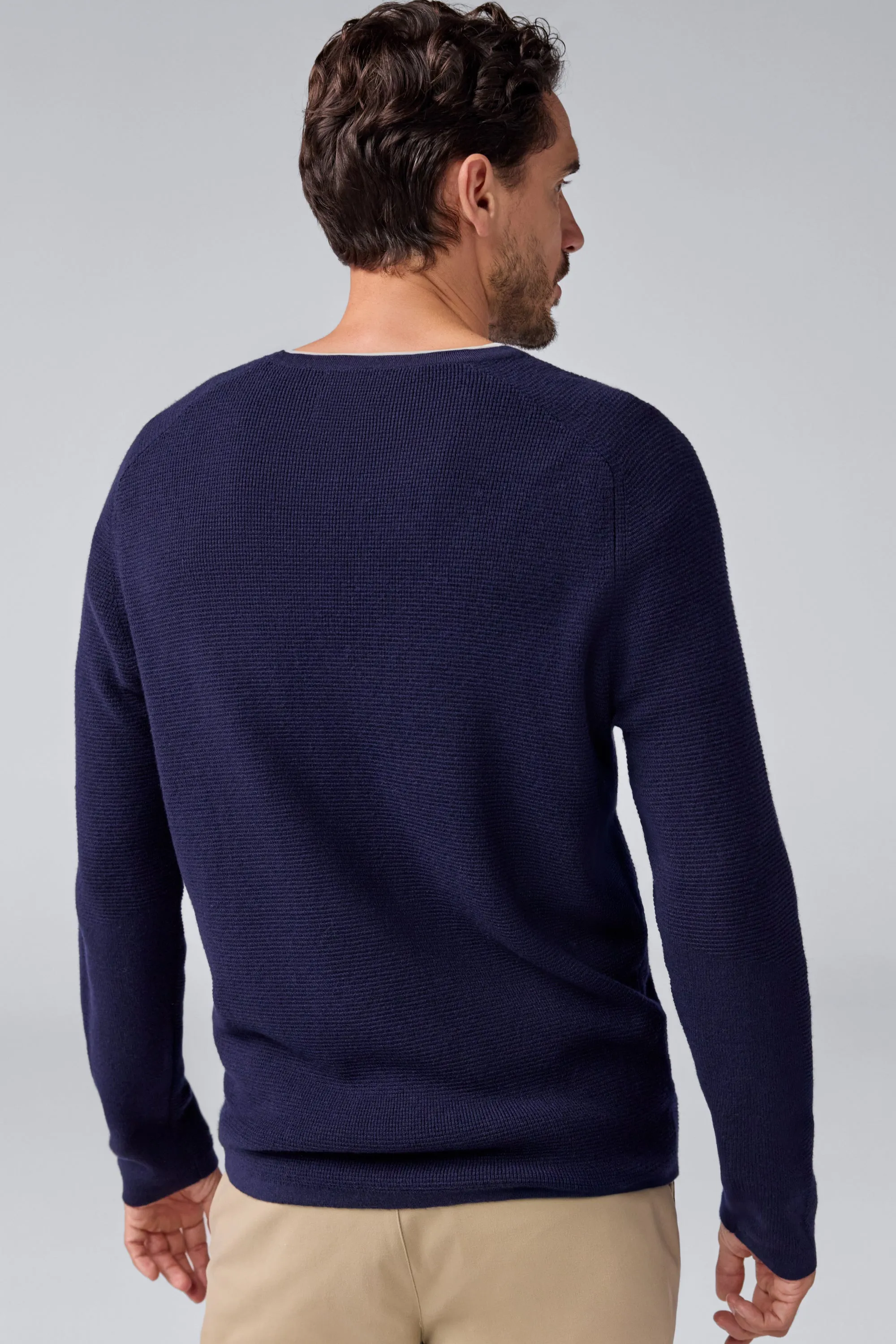 Tech Merino Waffle Crew Neck Sweater sold by Mack Weldon product image thumbnail 5