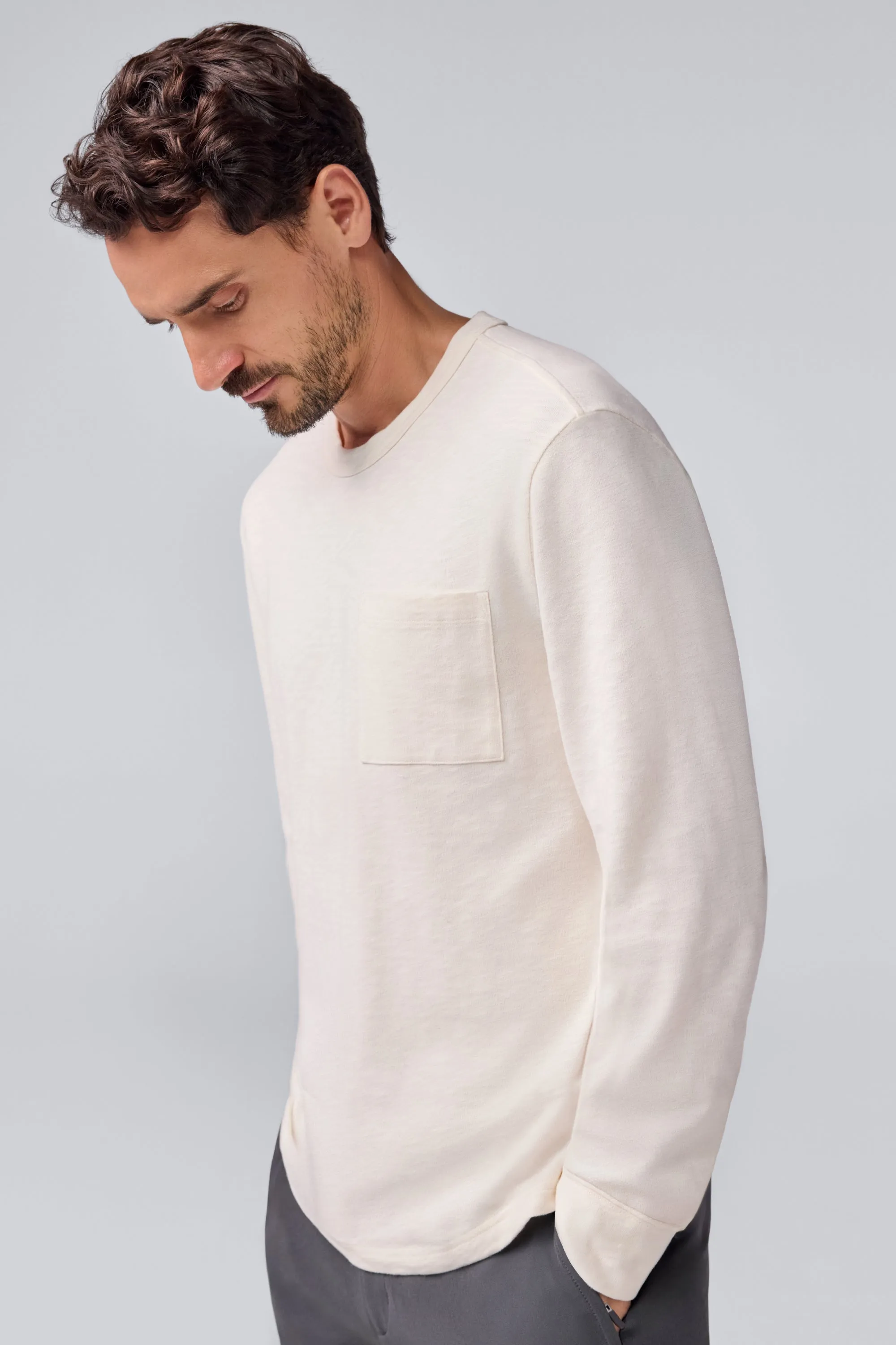 Heavyweight Long Sleeve T-Shirt sold by Mack Weldon product image thumbnail 5