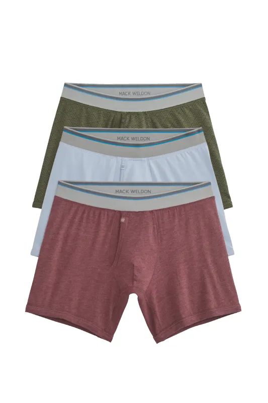 3-Pack 18-Hour Jersey Boxer Briefs Winter Break sold by Mack Weldon