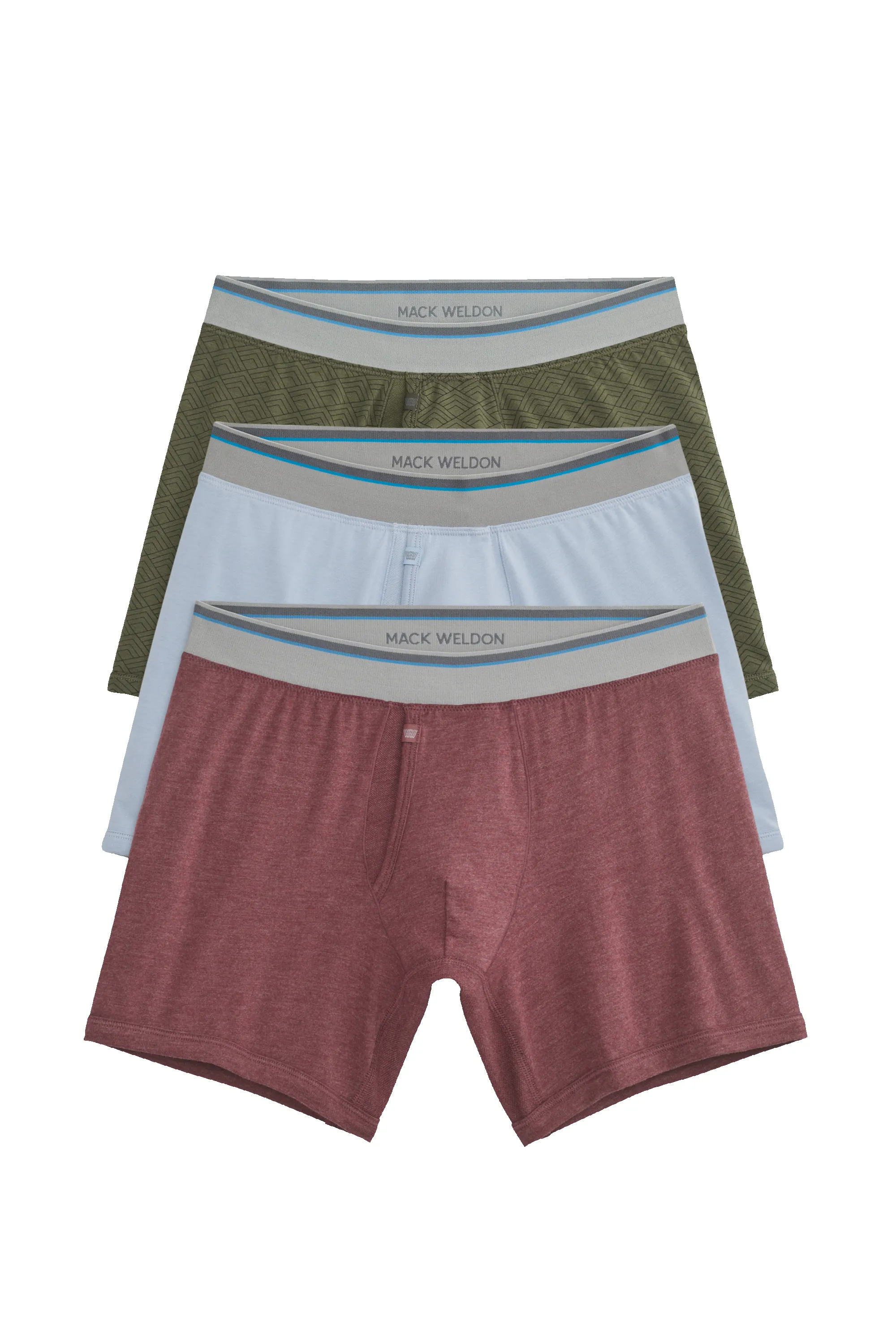 3-Pack 18-Hour Jersey Boxer Briefs Winter Break sold by Mack Weldon