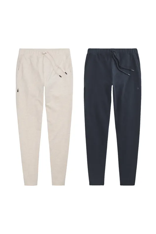 2-Pack ACE Sweatpant Froth Heather / Total Eclipse sold by Mack Weldon