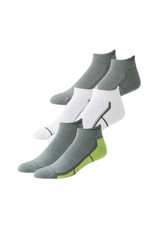 3-Pack AIRKNITˣ Ankle Socks A Hint of Neon sold by Mack Weldon