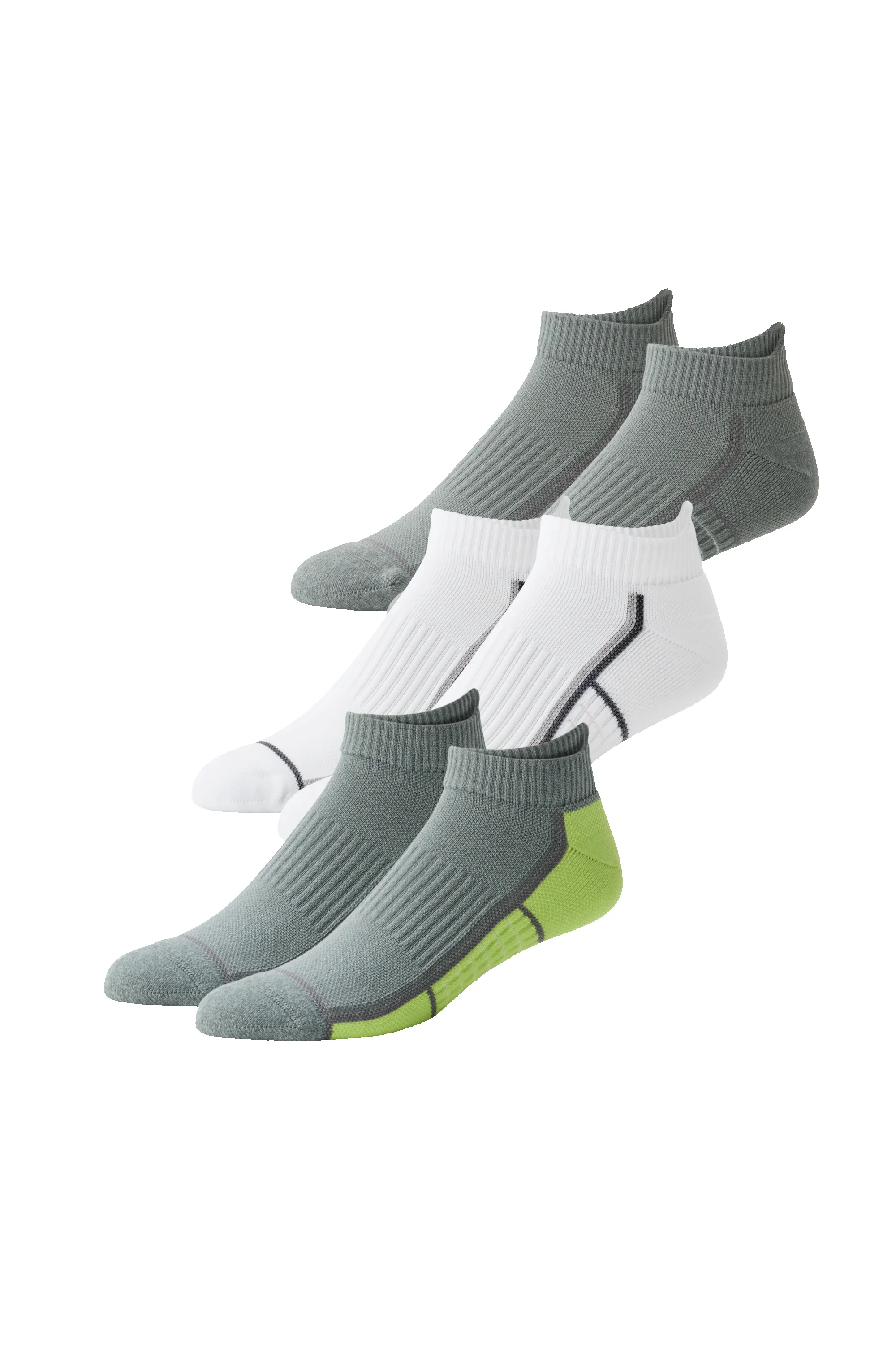 3-Pack AIRKNITˣ Ankle Socks A Hint of Neon sold by Mack Weldon