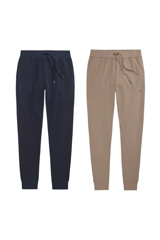 2-Pack ACE Relaxed Sweatpant Total Eclipse / Desert Taupe sold by Mack Weldon