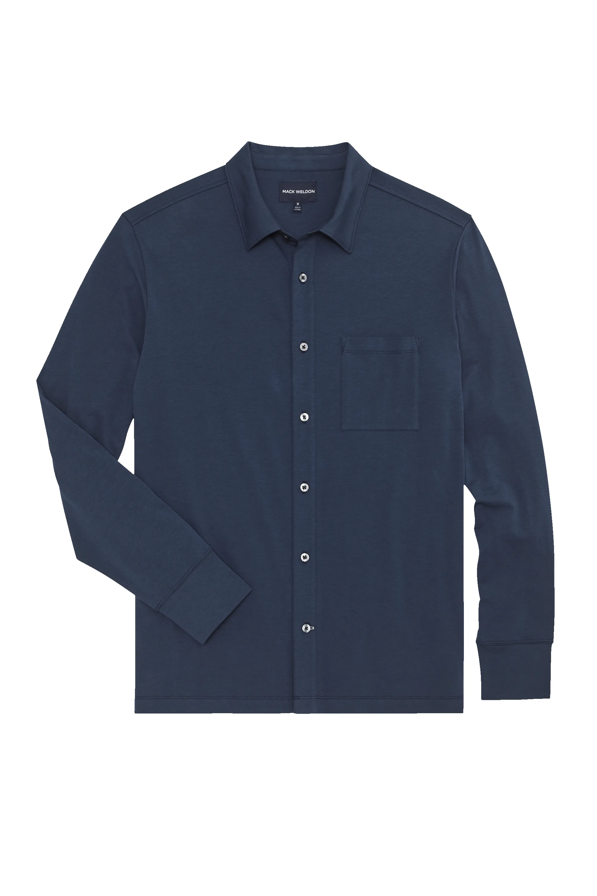 SILVER Jersey Button Up sold by Mack Weldon product image thumbnail 2