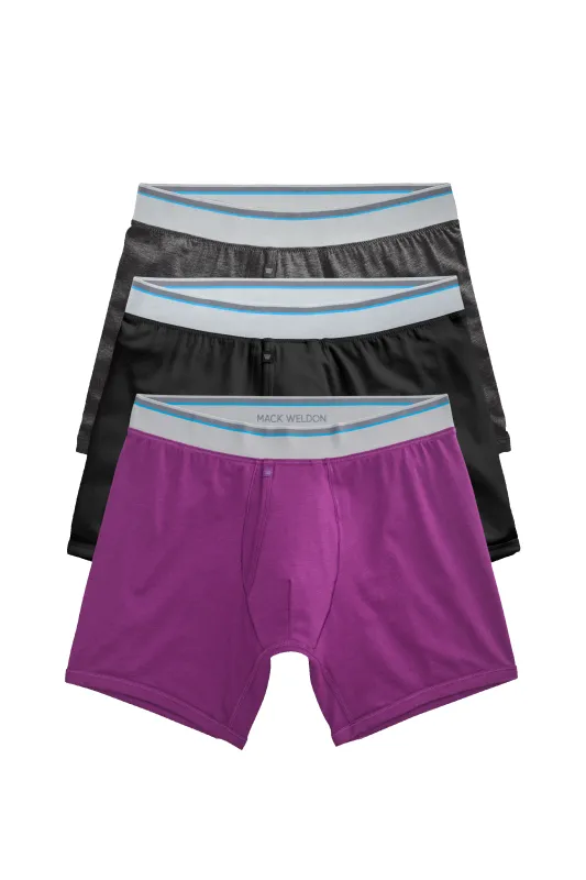 3-Pack 18-Hour Jersey Boxer Briefs Night Garden sold by Mack Weldon