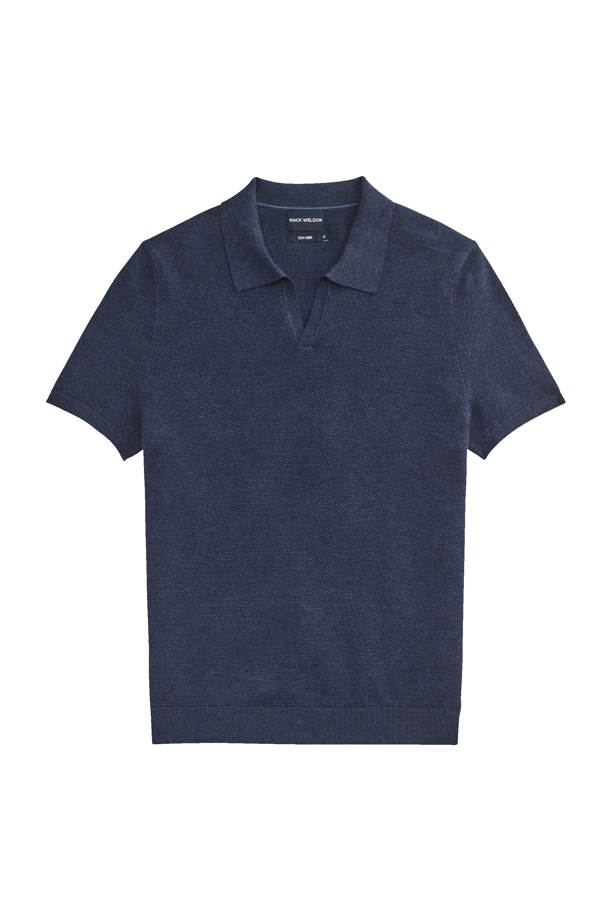 Tech Linen Johnny Collar Sweater Polo sold by Mack Weldon product image thumbnail 2
