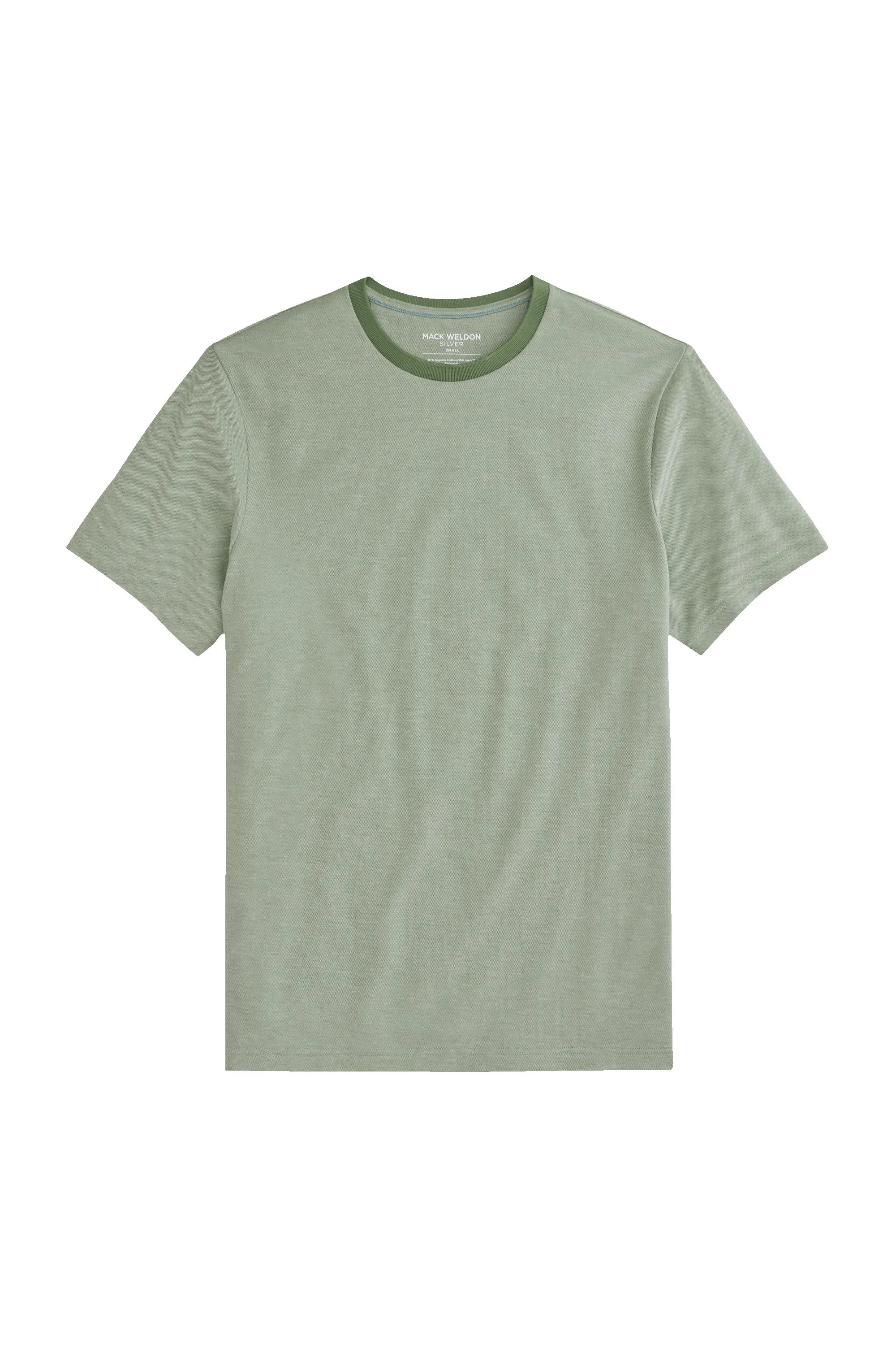 SILVER Pique T-Shirt sold by Mack Weldon product image thumbnail 3
