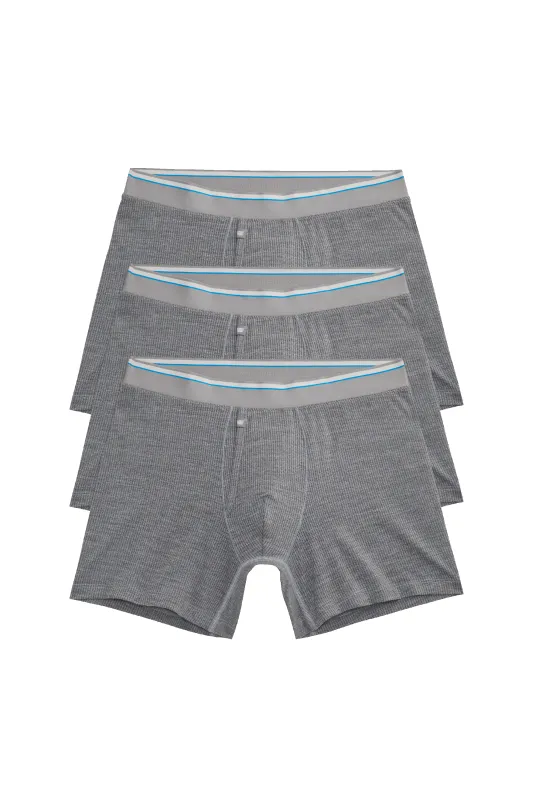 3-Pack AIRKNITx Boxer Briefs - With Fly Grey Heather sold by Mack Weldon