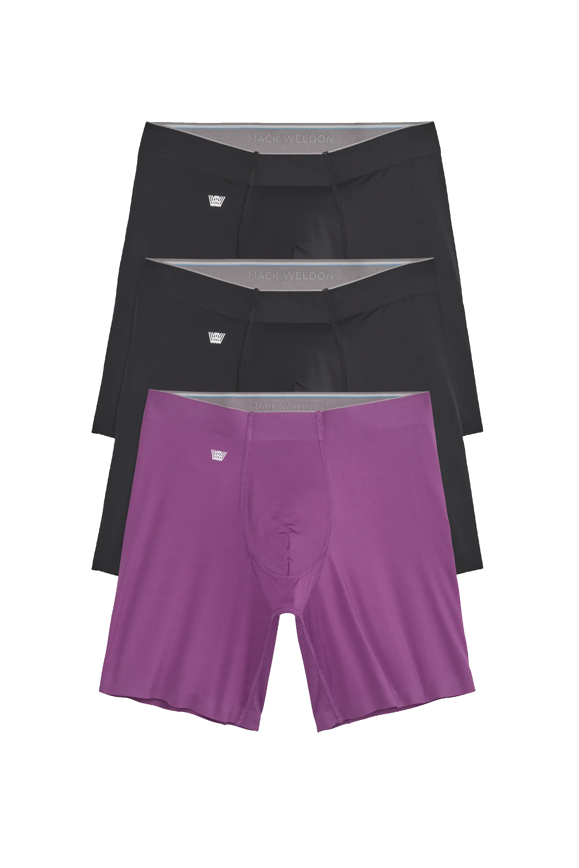 3-Pack Stealth Pro Boxer Briefs Orchid and Black sold by Mack Weldon