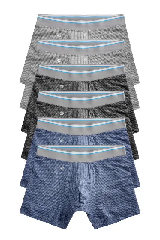 6-Pack AIRKNITˣ Boxer Briefs Cool Heathers made by Mack Weldon