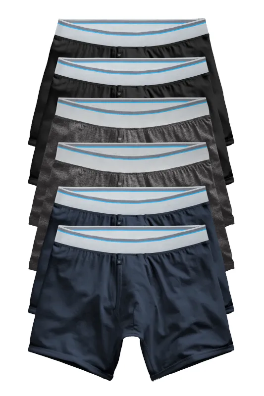 6-Pack 18-Hour Jersey Boxer Briefs The Classics made by Mack Weldon