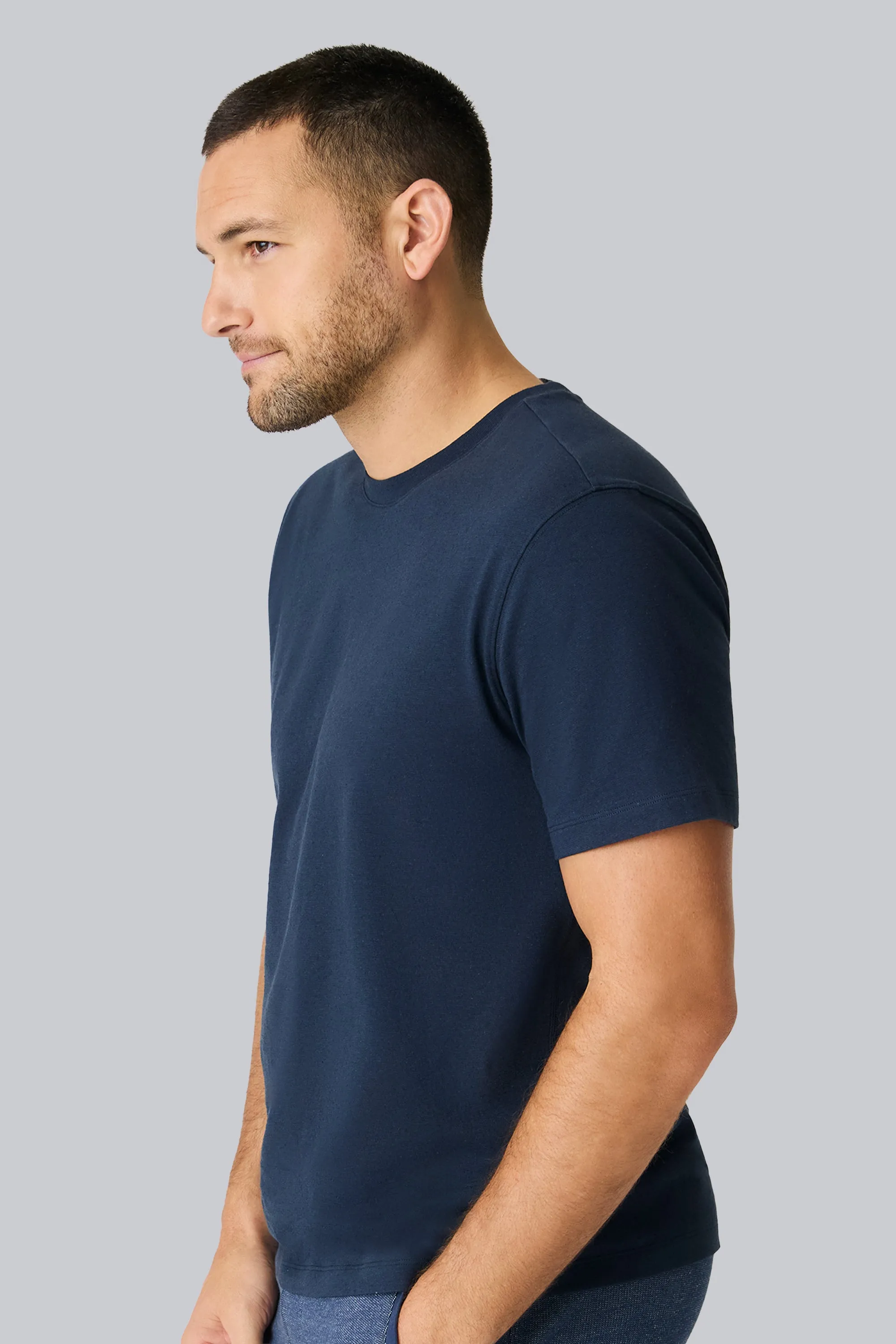 Linen Jersey Crew Neck T-Shirt sold by Mack Weldon product image thumbnail 4