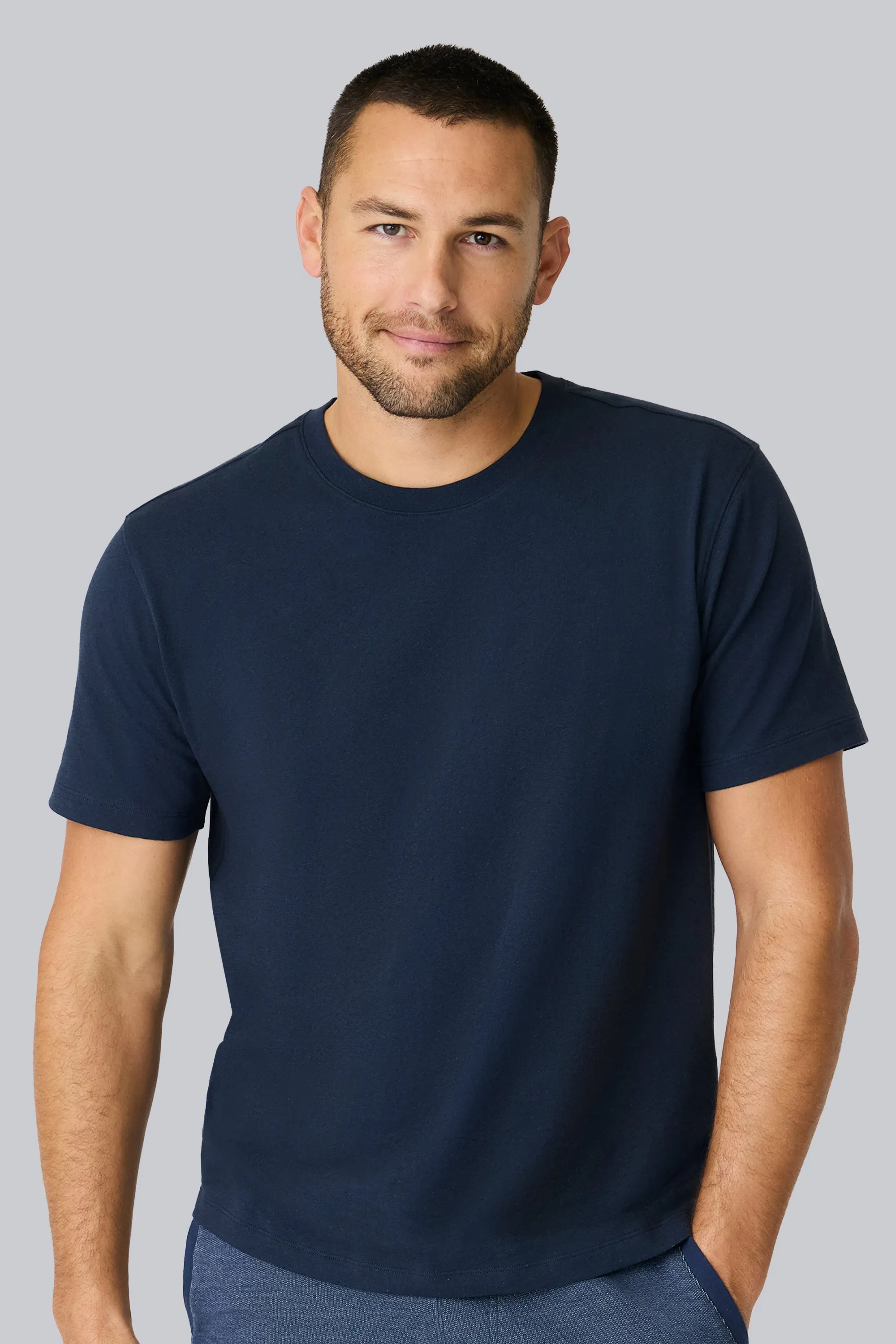 Linen Jersey Crew Neck T-Shirt sold by Mack Weldon product image thumbnail 3