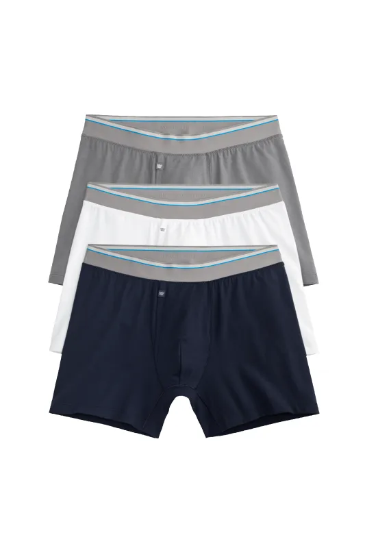 3-Pack AIRKNITˣ Cotton Boxer Briefs - With Fly All-Time Classics made by Mack Weldon