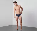 SILVER HD Brief True Navy sold by Mack Weldon
