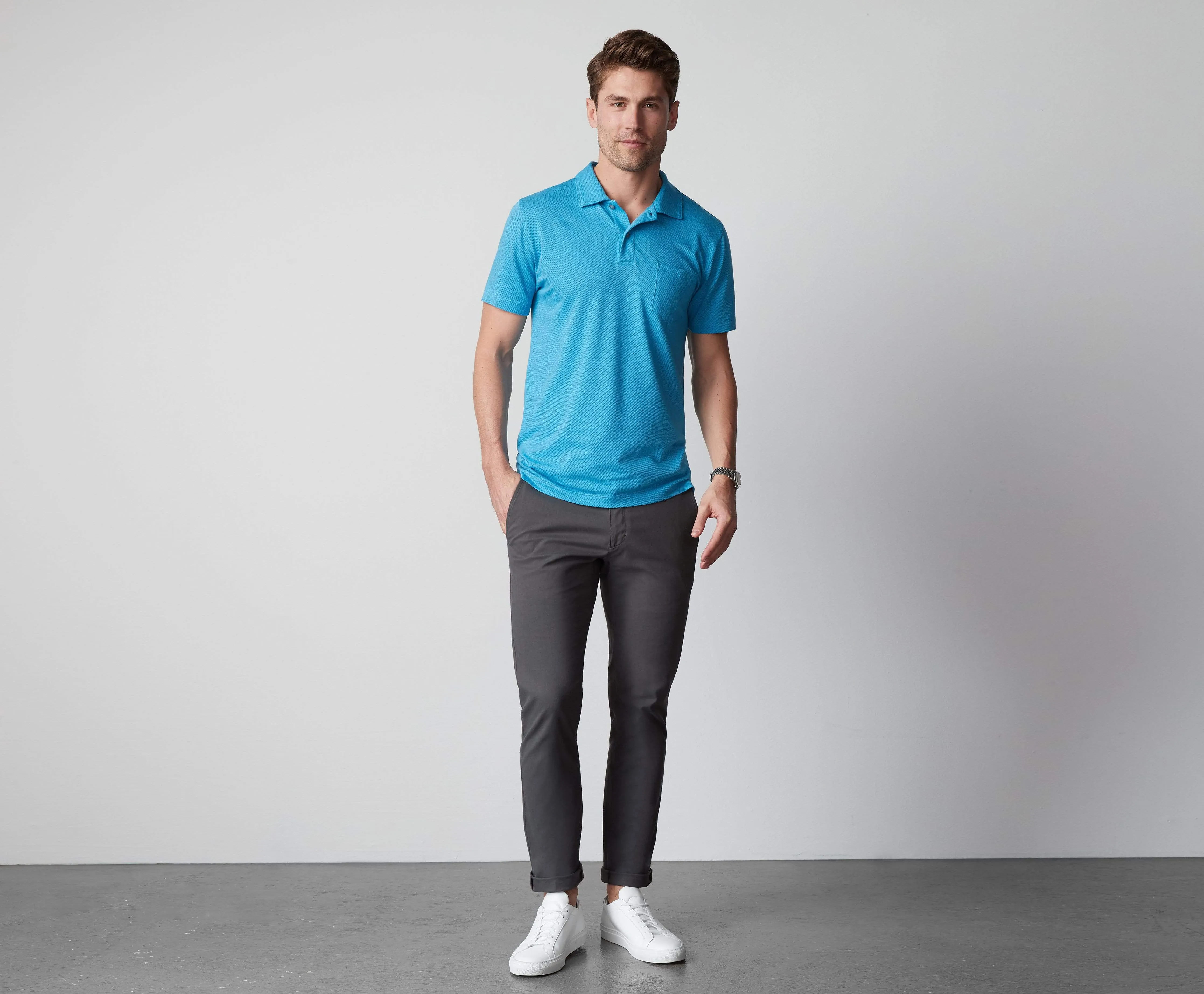 Vesper Polo True Black sold by Mack Weldon product image thumbnail 5