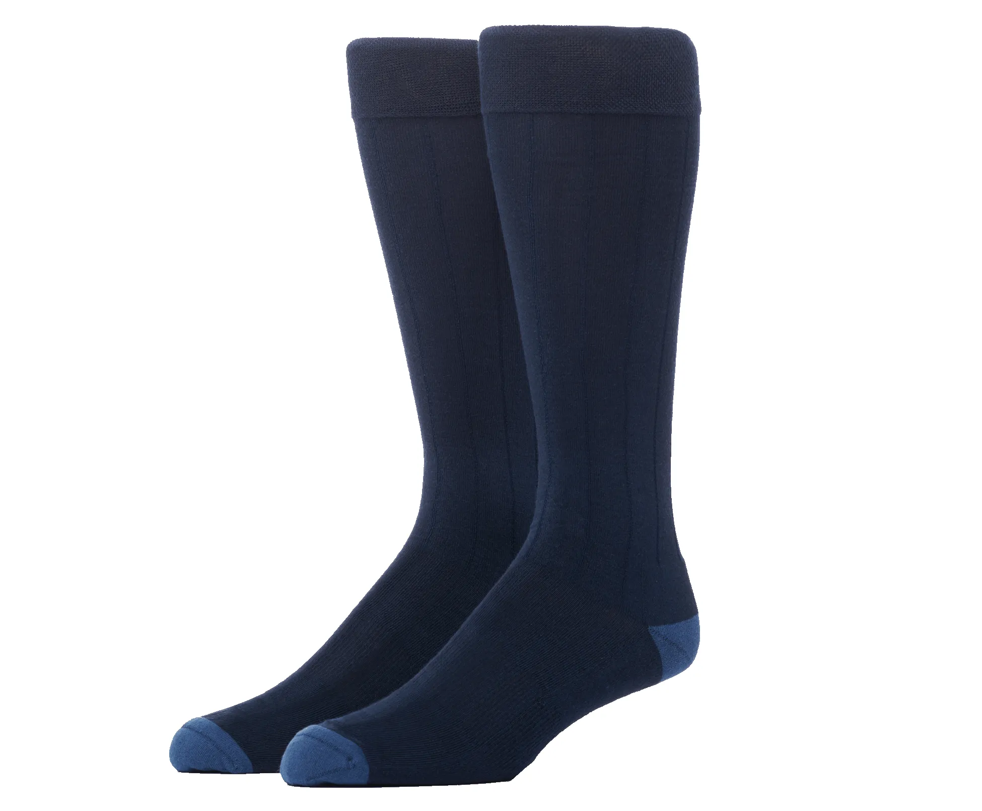 SILVER Extended Crew Dress Sock Hudson Yards - True Navy sold by Mack Weldon