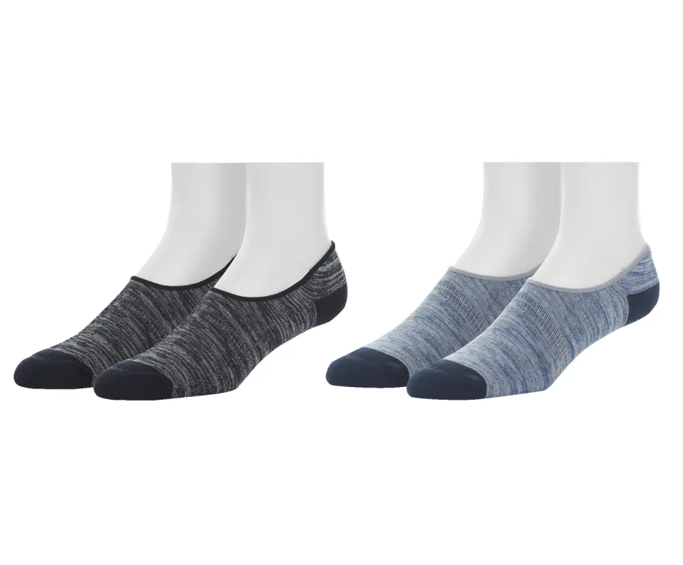 2-Pack Everyday No Show Sock Charcoal Marled / Denim Marled sold by Mack Weldon