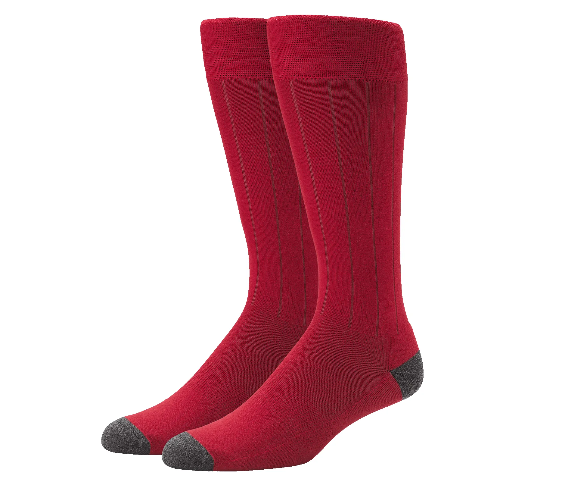 SILVER Extended Crew Dress Sock Arcade Red sold by Mack Weldon