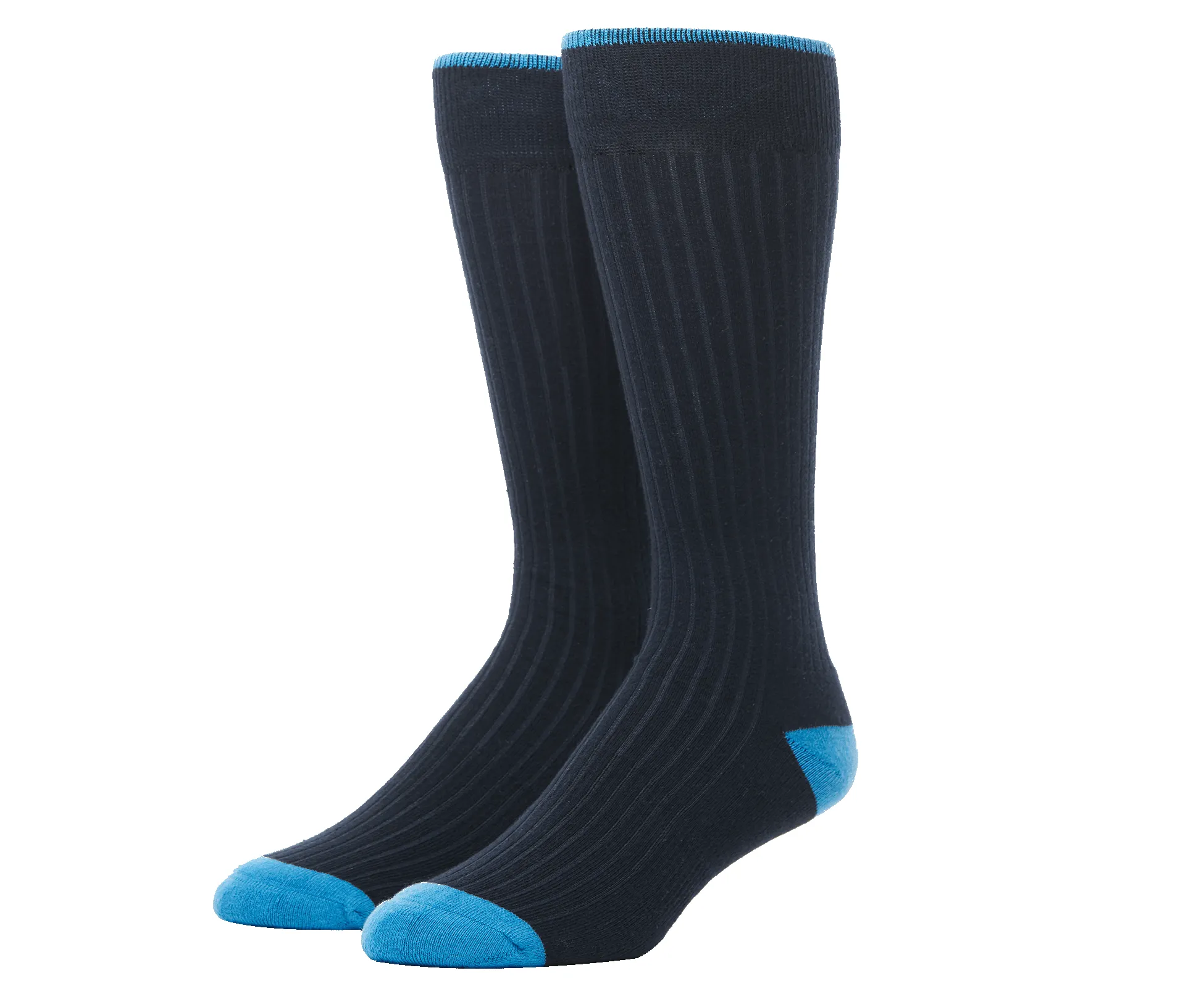 Everyday Extended Crew Sock Hudson Yards - Total Eclipse / Grey Heather sold by Mack Weldon