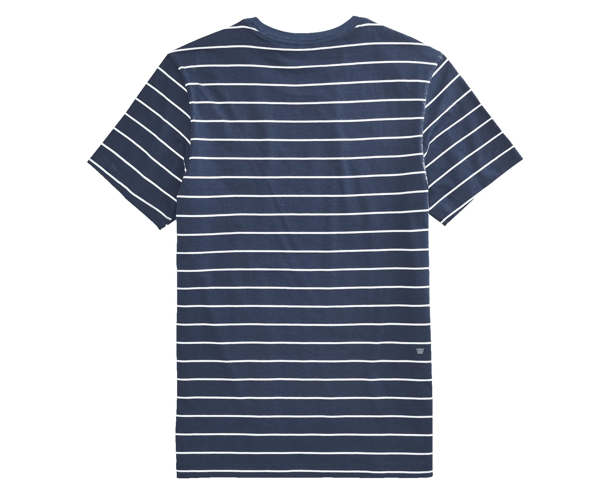 Pima Crew Neck Pocket T-Shirt True Navy / Bright White Maritime Stripe sold by Mack Weldon product image thumbnail 2