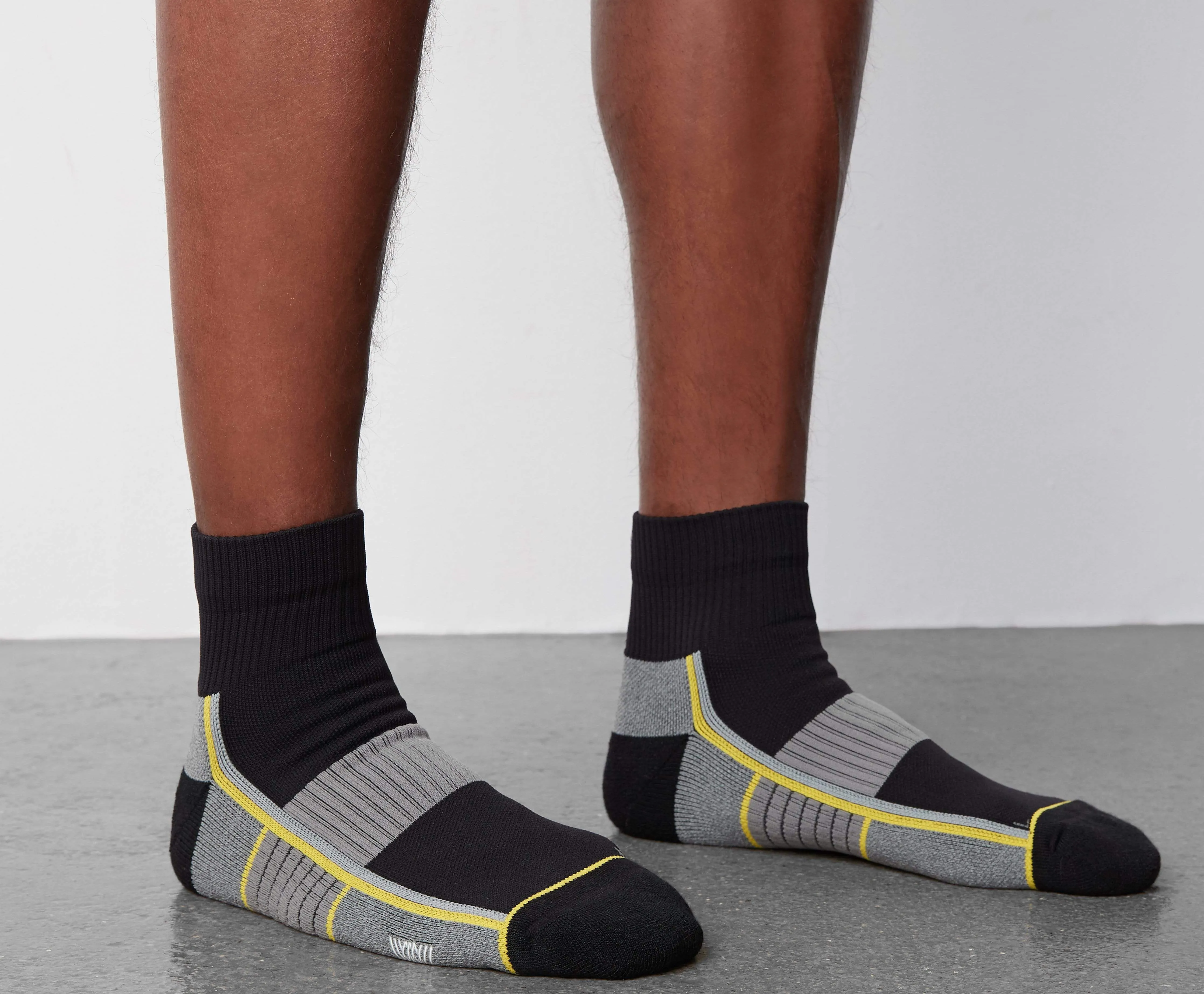 AIRKNITˣ High Ankle Sock Bright White / Weldon Blue sold by Mack Weldon product image thumbnail 3