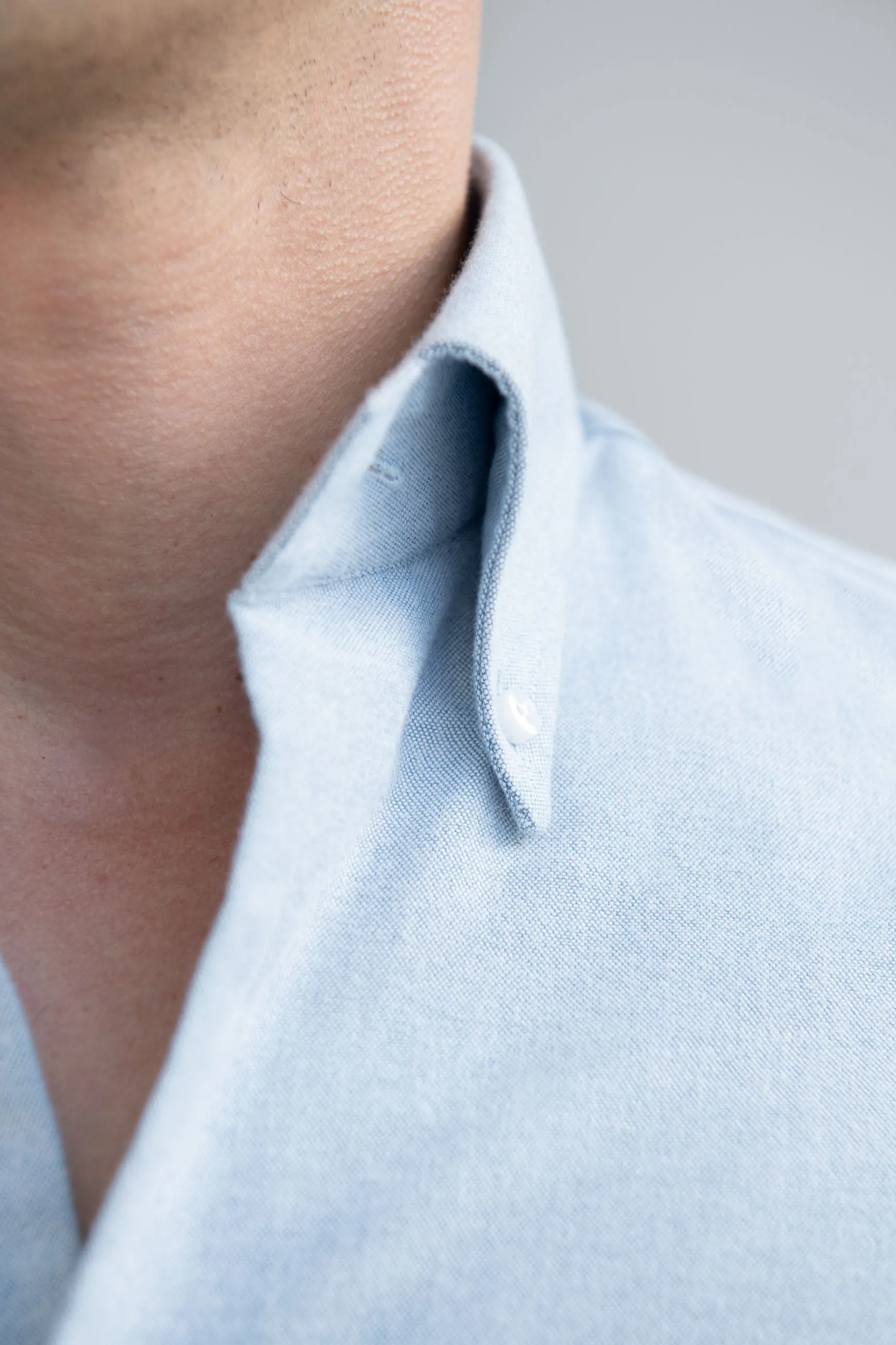 Water green soft oxford button down shirt - Made In Italy sold by Pini Parma product image thumbnail 2