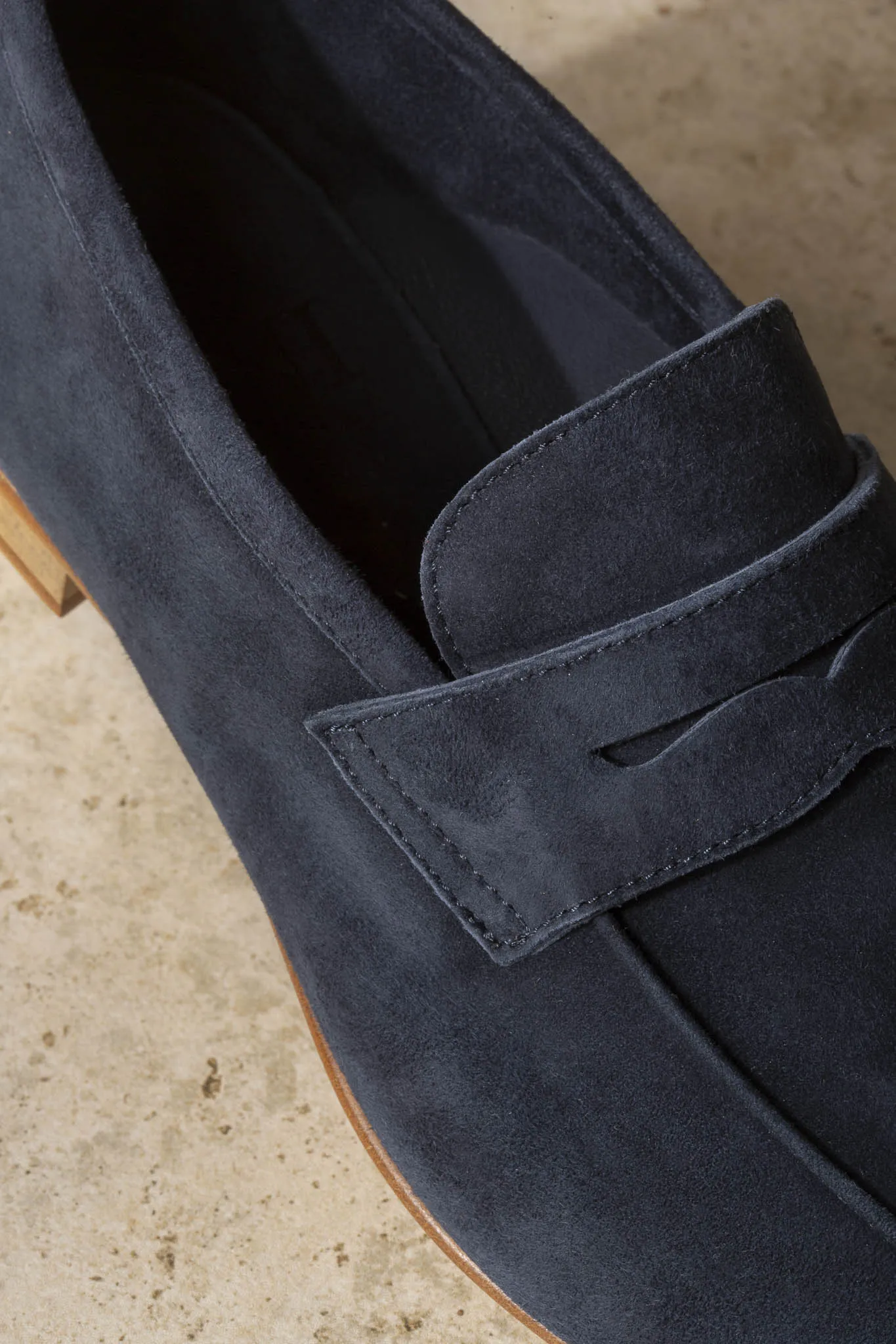 Blue soft penny loafers - Made In Italy sold by Pini Parma product image thumbnail 4