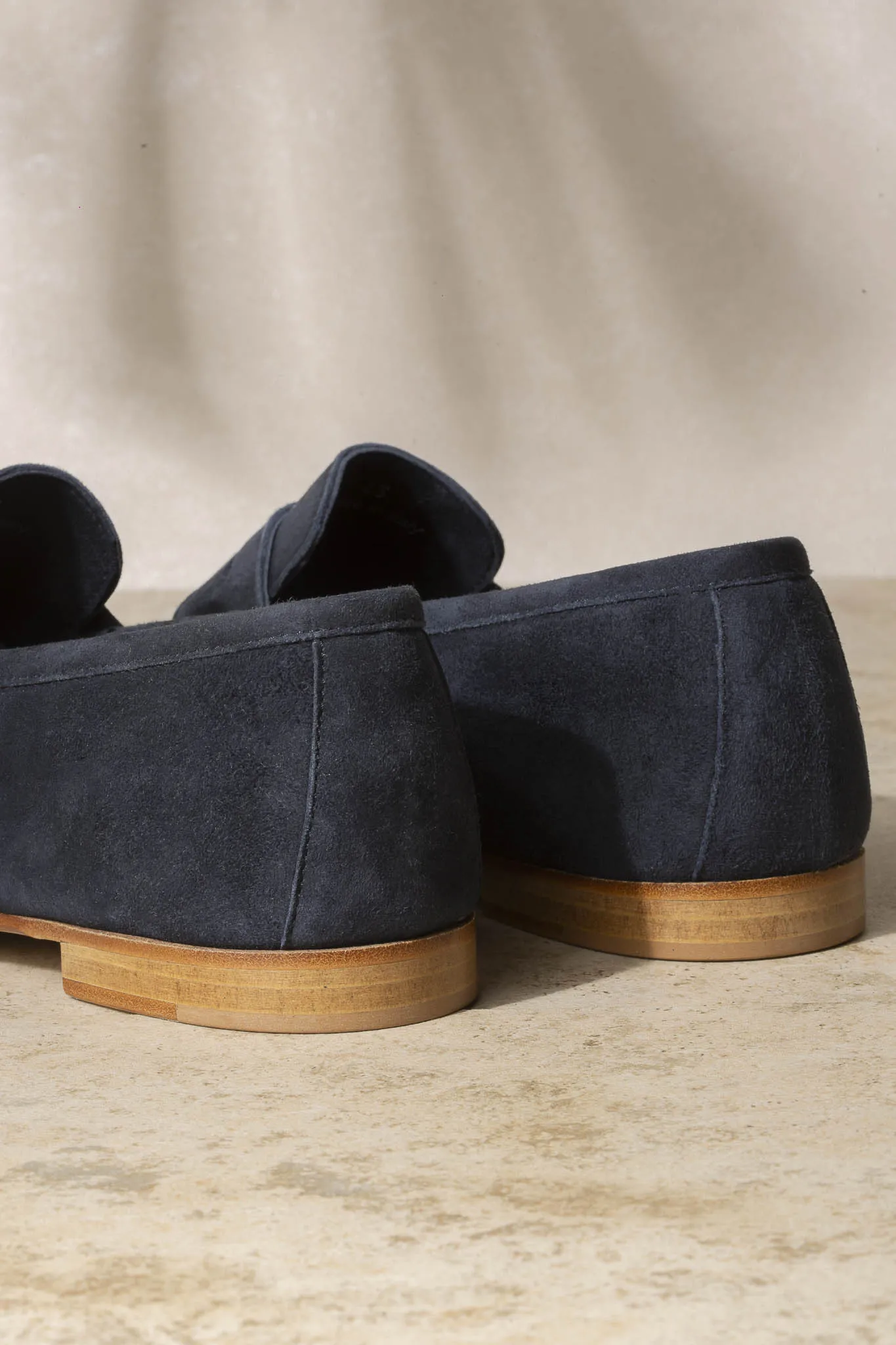 Blue soft penny loafers - Made In Italy sold by Pini Parma product image thumbnail 3