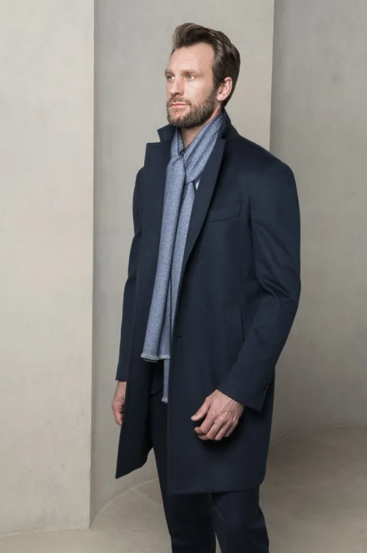 Blue overcoat - Made in Italy sold by Pini Parma