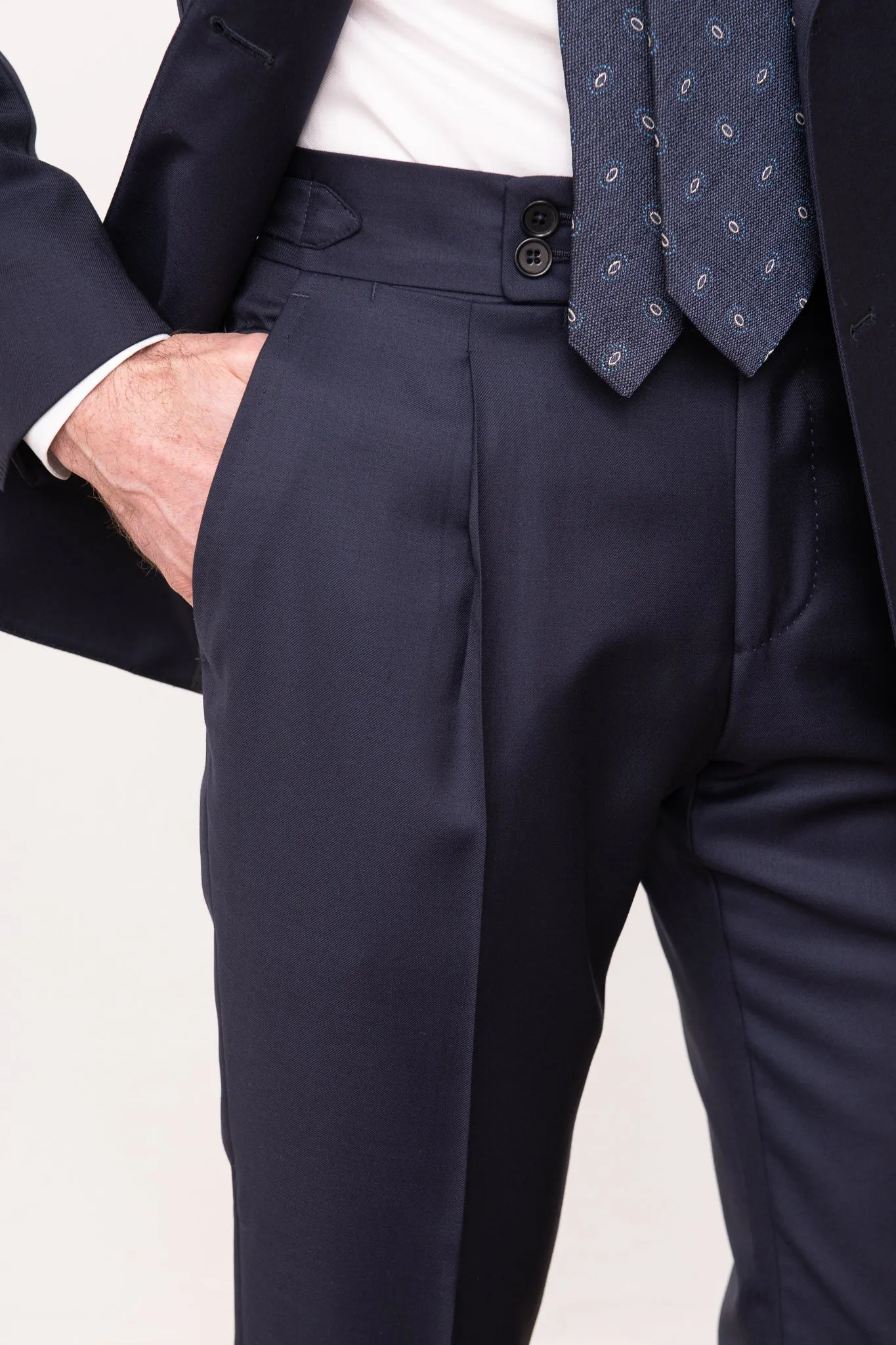 Blue double breasted suit - Made in Italy sold by Pini Parma product image thumbnail 3