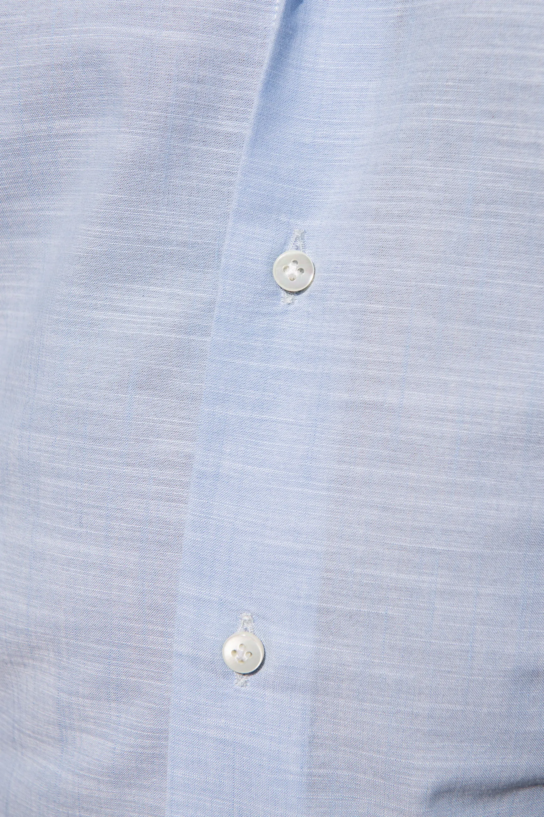 Light blue bamboo button-down shirt "Sartoriale collection" - Made In Italy sold by Pini Parma product image thumbnail 4