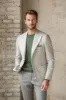 Light grey houndstooth jacket "Soragna Collection" - Made in Italy sold by Pini Parma
