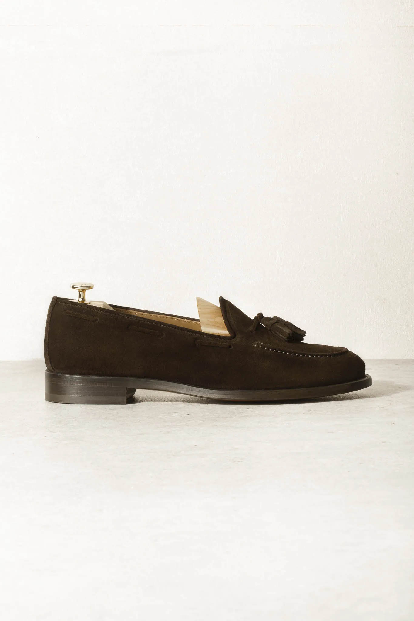 Brown suede tassel loafers - Made In Italy sold by Pini Parma product image thumbnail 2