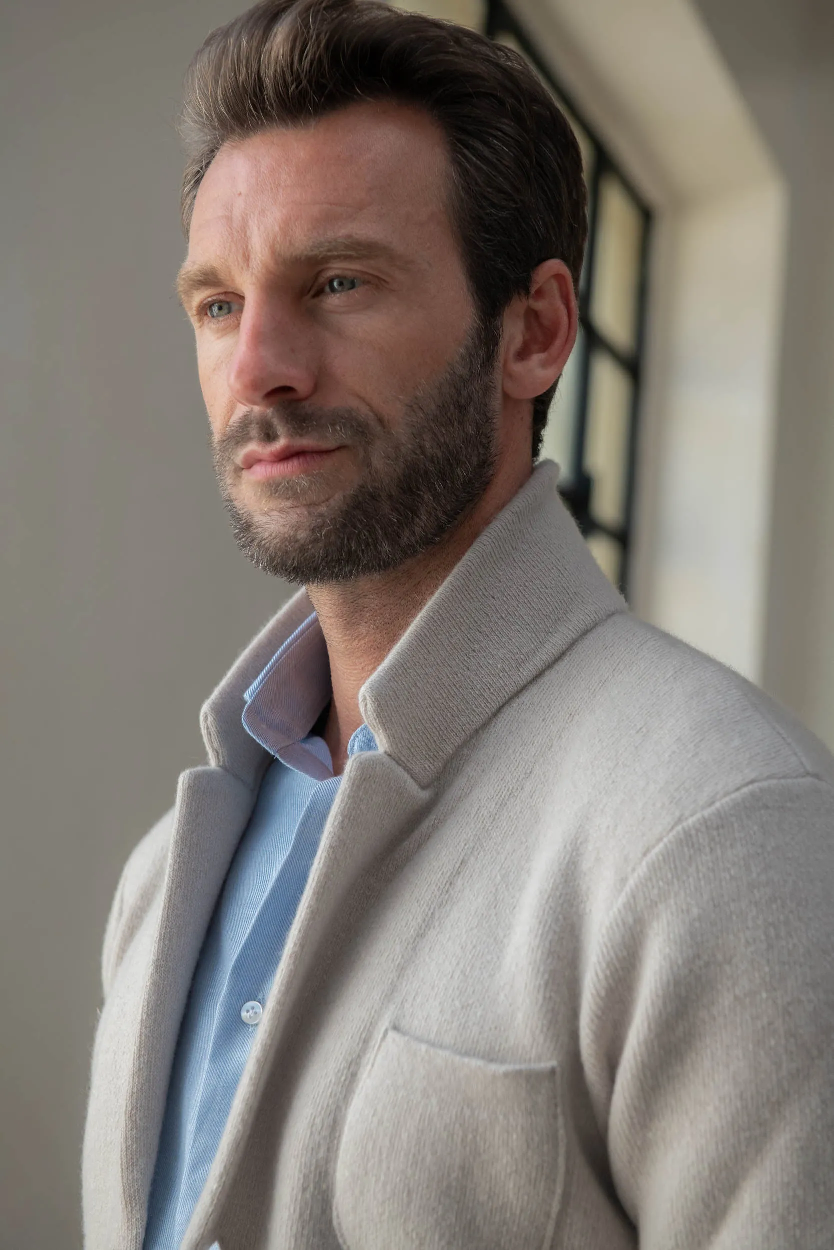 Stone Knitted Jacket – Wool And Cashmere – Made in Italy sold by Pini Parma product image thumbnail 2