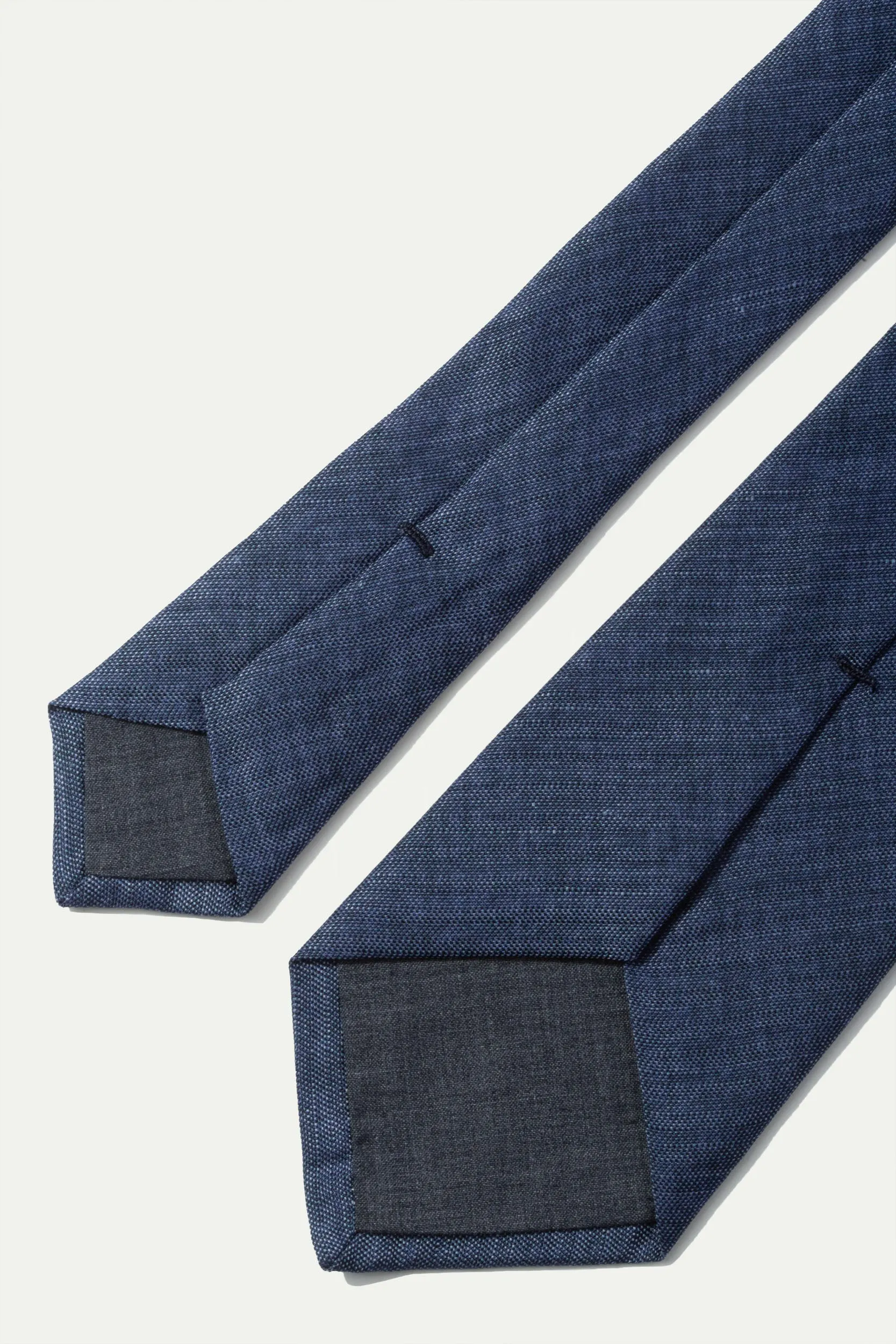 Blue printed silk tie - Made In Italy sold by Pini Parma product image thumbnail 3