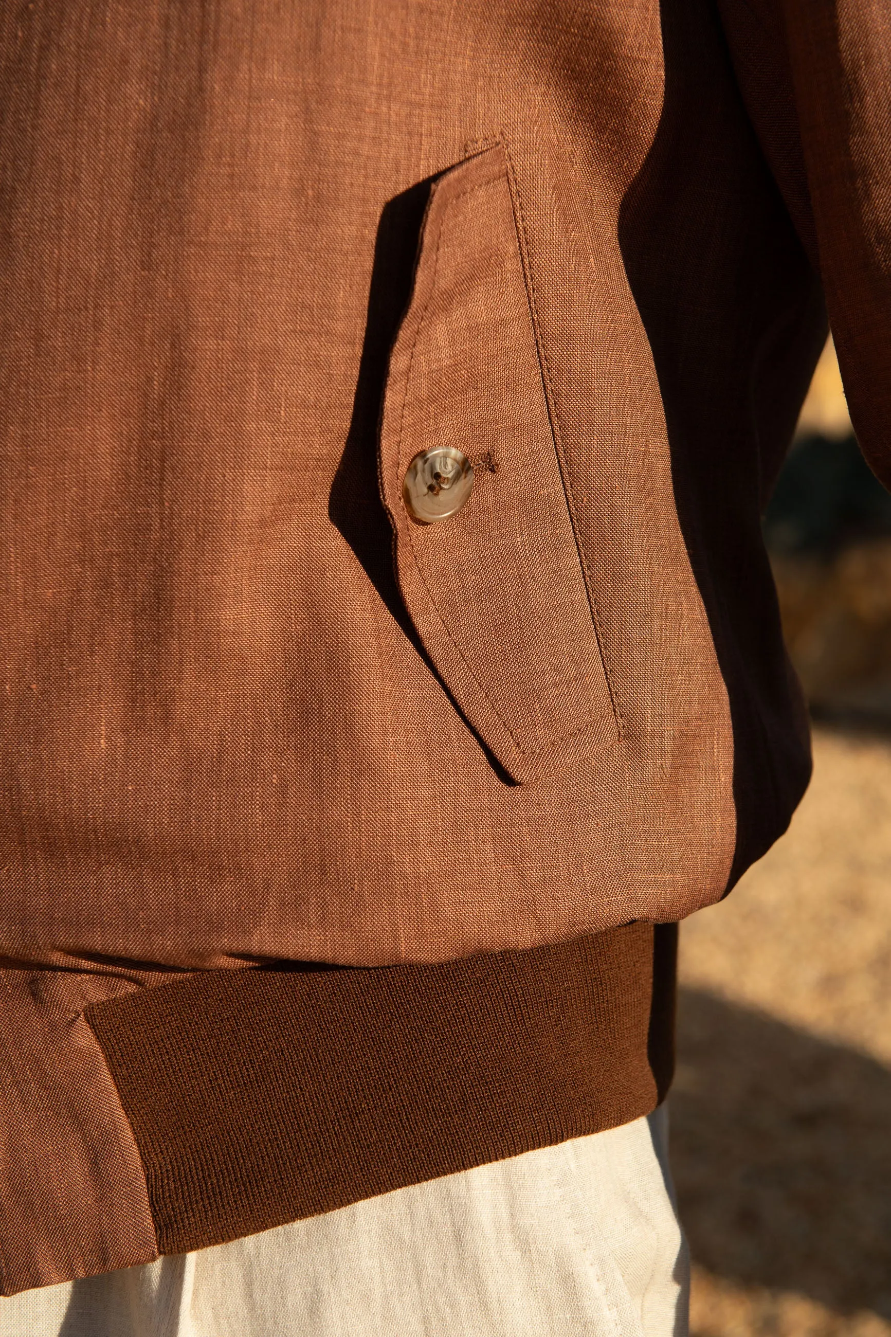 Rusty short jacket – Made in Italy sold by Pini Parma product image thumbnail 2