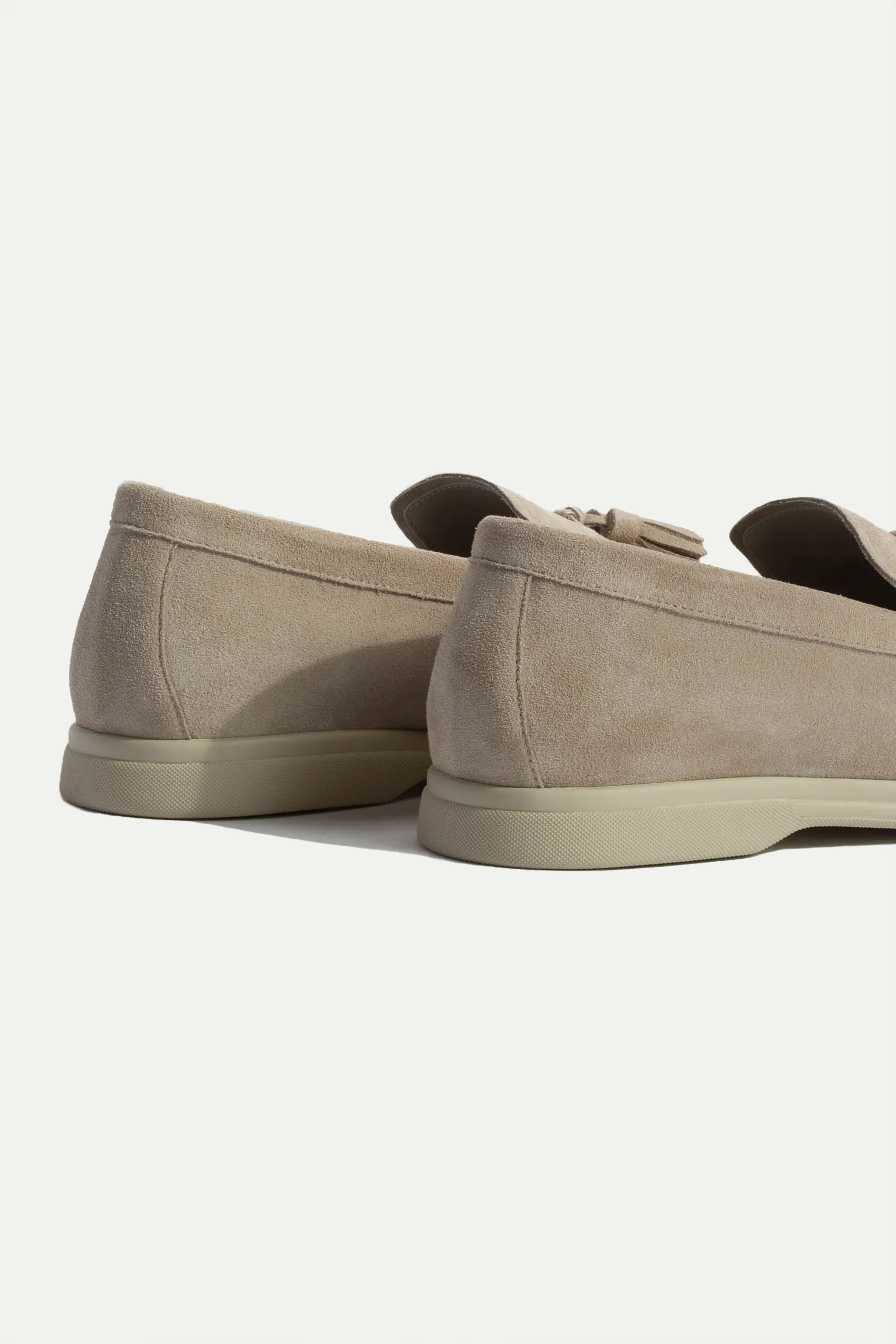 Sand suede tassel loafers - Made In Italy sold by Pini Parma product image thumbnail 4