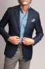 Blue Full Canvas Blazer - Made in Italy sold by Pini Parma