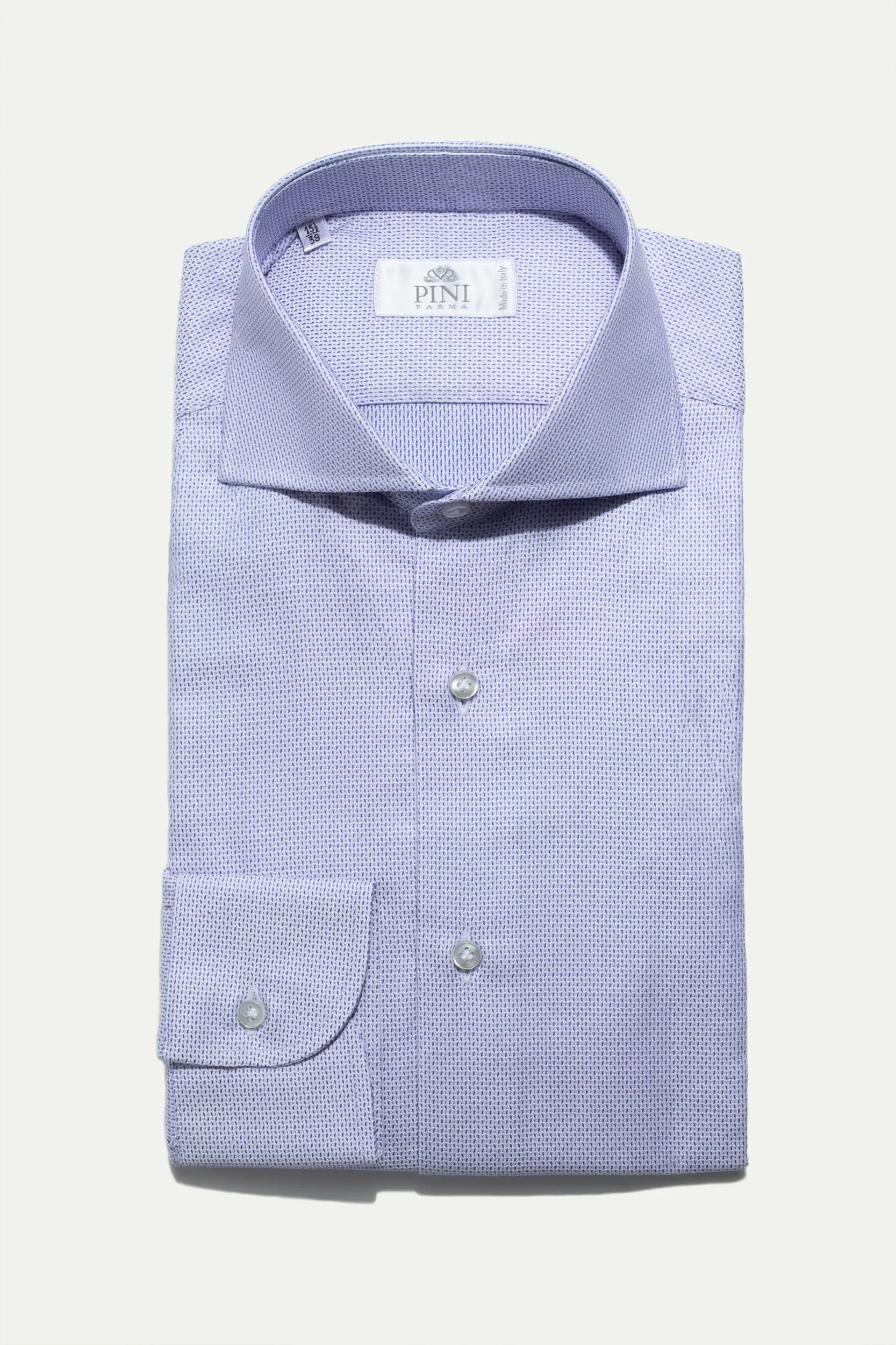 Light blue textured shirt - Made In Italy sold by Pini Parma product image thumbnail 2