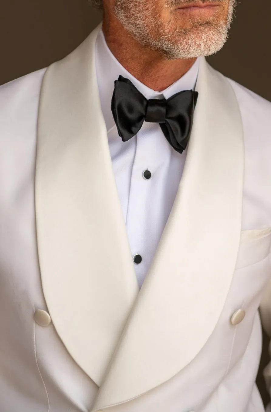 White double breasted tuxedo jacket - Made in Italy sold by Pini Parma product image thumbnail 2
