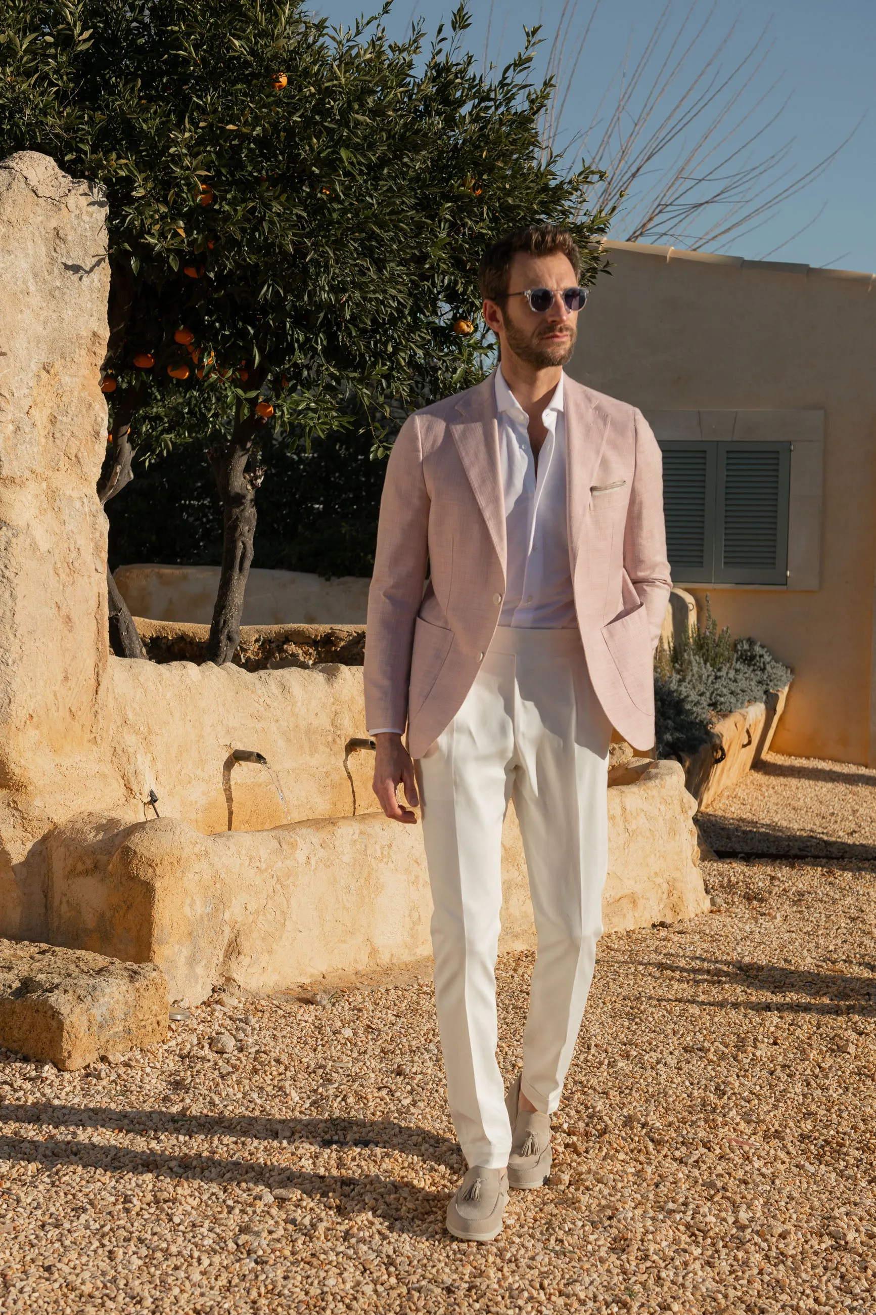Pink jacket in cotton & silk - Made in Italy sold by Pini Parma product image thumbnail 2