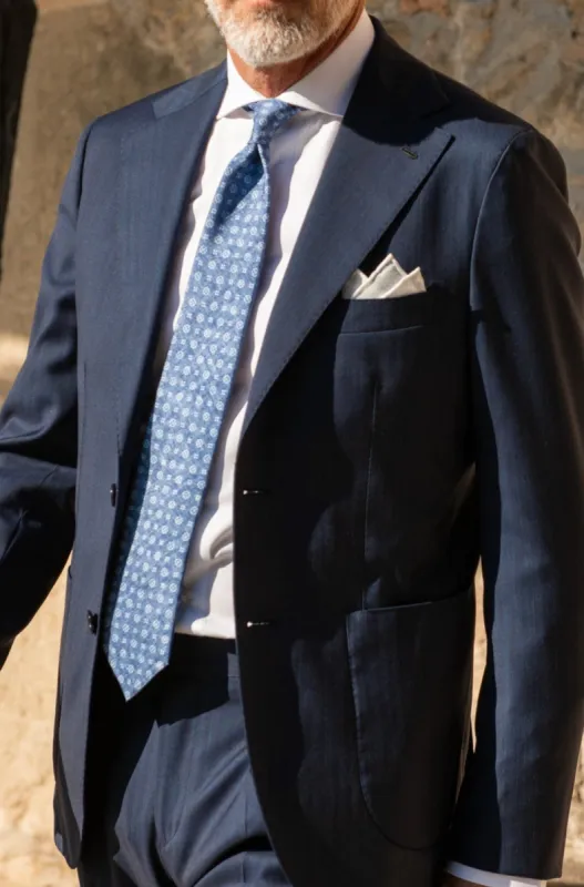Blue solaro suit - Made in Italy sold by Pini Parma