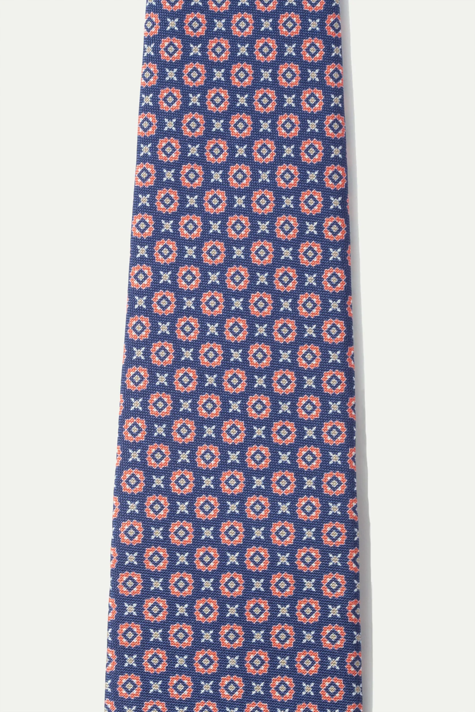 Blue and red light silk tie - Made In Italy sold by Pini Parma product image thumbnail 3