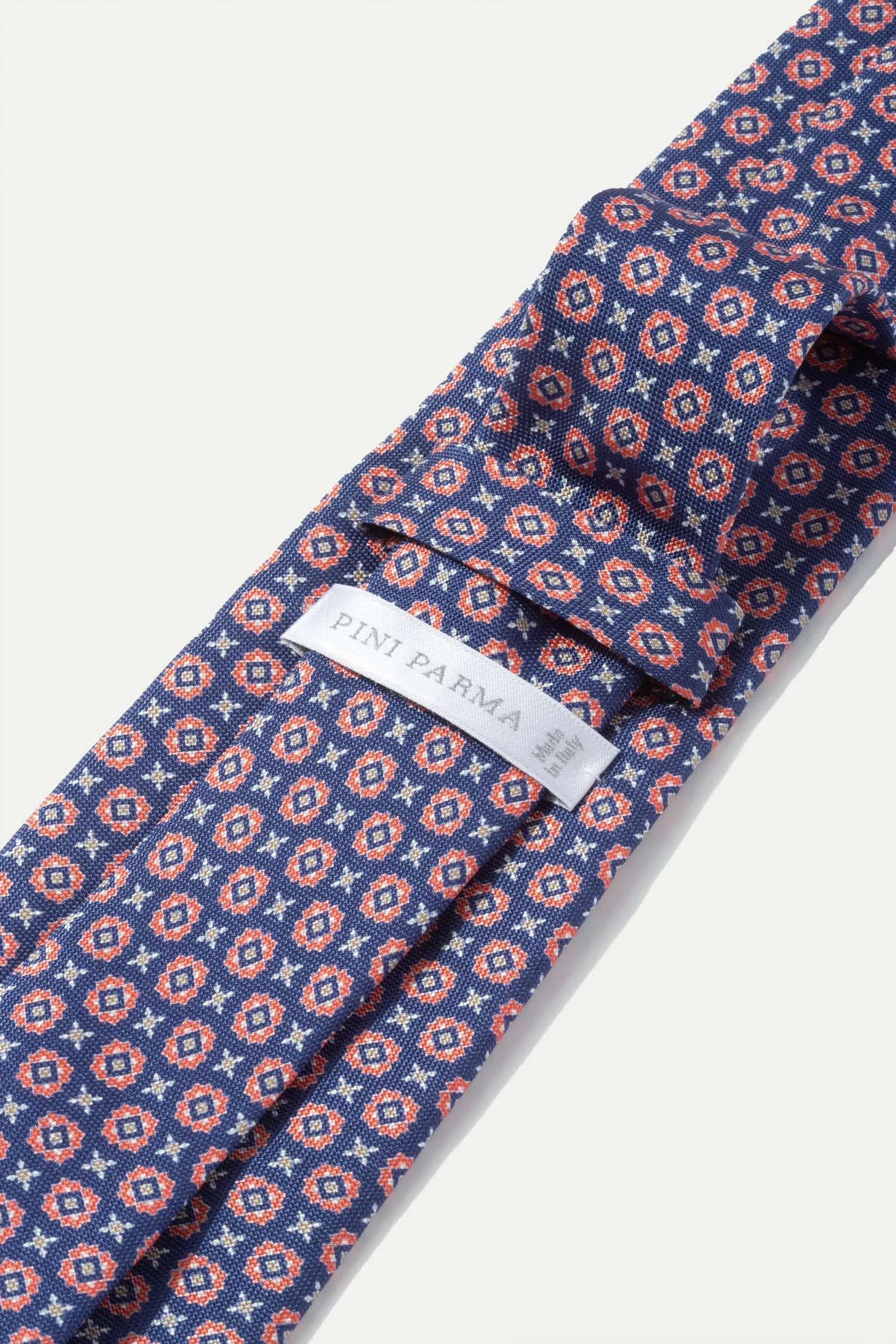 Blue and red light silk tie - Made In Italy sold by Pini Parma product image thumbnail 2
